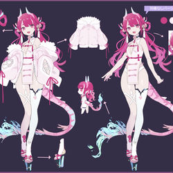 PINKY, Vtuber / 【Vtuber】PINKY様 デザインシート / August 19th, 2023