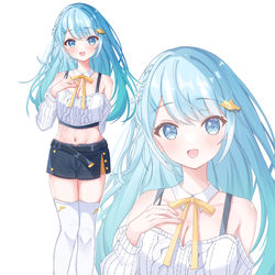 VTuber, IRIAM / 【仕事イラスト】海凪菜央 / December 26th, 2023