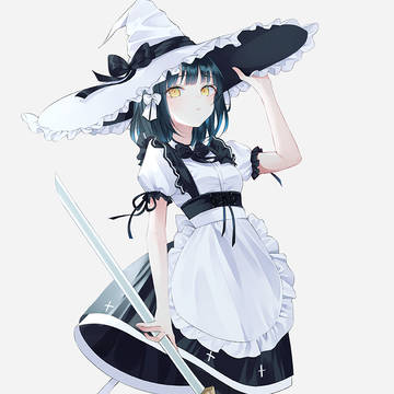 original, girl, young girl / メイド魔女