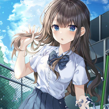 girl, little girl, creation / 暑いなつ