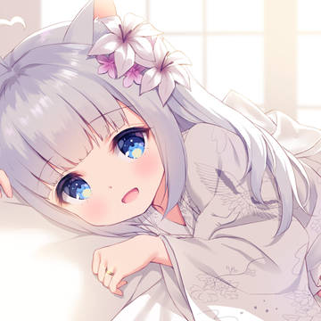 white knee-high socks, cat ears, loli / お兄ちゃん、一緒に幸せになろうね♥