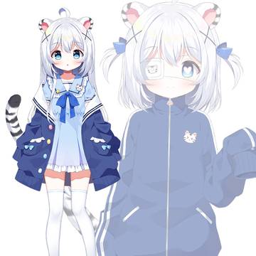 virtual YouTuber, tiger girl, White Tiger / VTuber 묘야