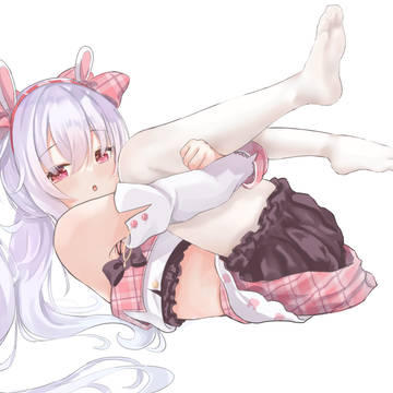 Azur Lane, Laffey (Azur Lane), white tights / らふぃーちゃん 素足差分も