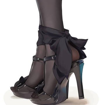 bewitching thighs, black tights, legs / 黒スト練習