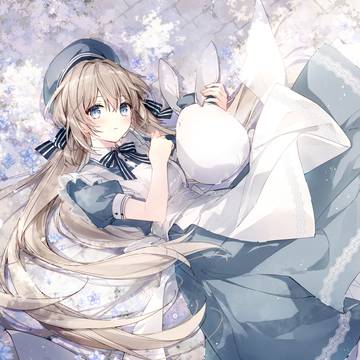 original, girl, apron dress / 木漏れ日