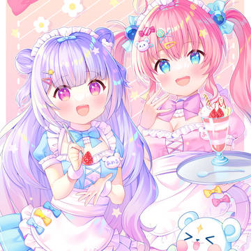 work illustration, virtual YouTuber, Virtual YouTuber 500+ bookmarks / 【お仕事】星降あめるさんグッズイラスト