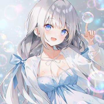girl, original, soap bubble / シャボン玉