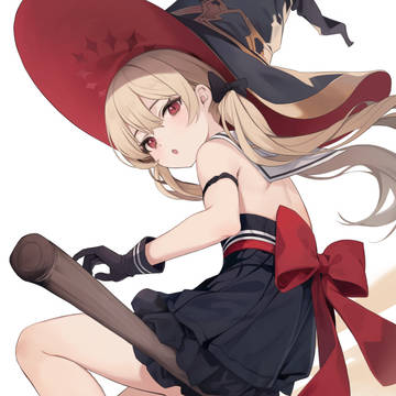 original, witch, young girl / 魔女っこ２枚