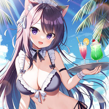 original, cat ears, maid bikini / 猫耳メイドビキニ🍹