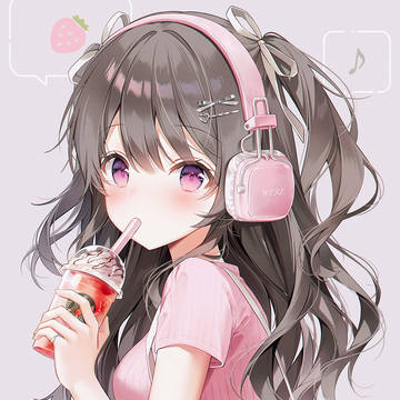 girl, young girl, headphone / 🎶
