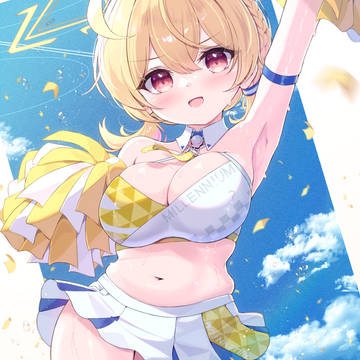 Blue Archive, Toyomi Kotori (Cheerleader outfit), armpits / コトリに応援されたい