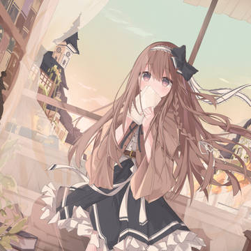 original, brown hair, irucaice / クロスド・レター