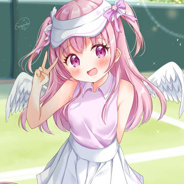 Skeb, girl, tennis wear / skebご依頼