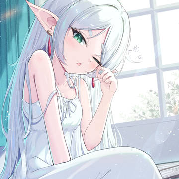 Frieren at the Funeral, just woke up, Frieren at the Funeral 1000+ bookmarks / あさよわフリーレン
