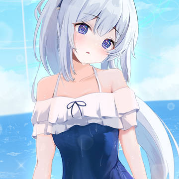 swimsuit, BlueArchive, Blue Archive / 水着ミヤコ🐰