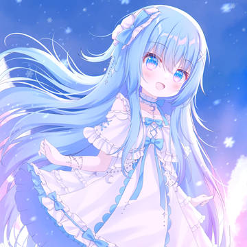 girl, virtual YouTuber, virtual YouTuber / 【委托】⛄❄