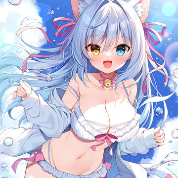 cat ears, heterochromia, MOE2024 / アイナちゃん
