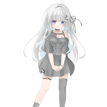 girl, original, white hair / 無題