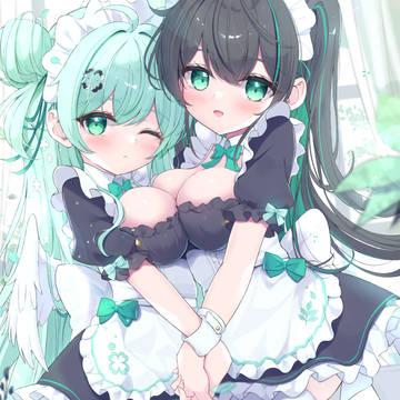 original, girl, maid / 「たくさんご奉仕してあげますね💚」