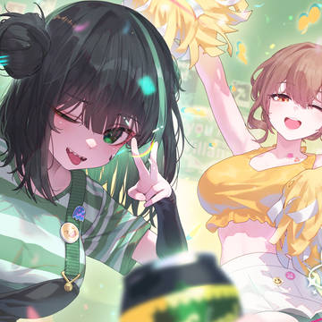 WAKTAVERSE, peace sign, 1000+ bookmarks / Victory & chouloky fanart