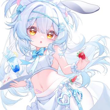 original character, original character, white tights / 女仆兔糖糖