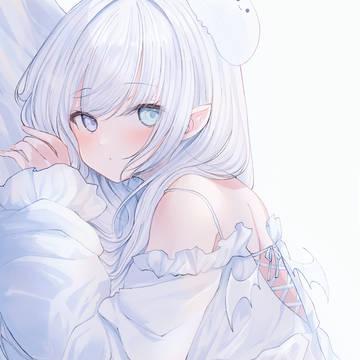 girl, barefoot, original / ゆのくらげちゃん