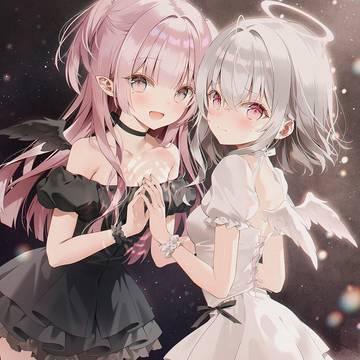 girl, young girl, angel / 🖤💕