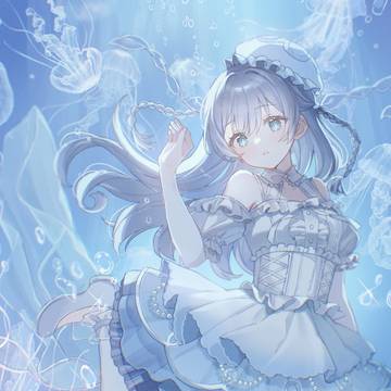 girl, original, young girl / jellyfish
