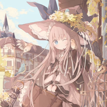 original, girl, wink / 『落ちこぼれ生徒の魔法学校入学式』