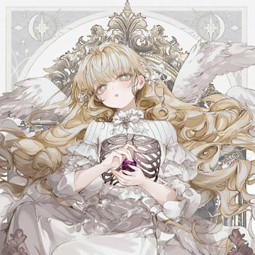 original, angel, black tights / 大聖騎士ルルリアと悪魔の子