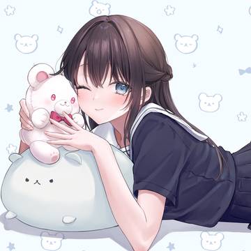 girl, original, sailor uniform / 🧸