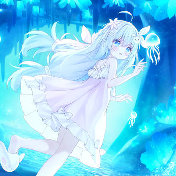 girl, loli, cave / 【委托】梦幻水晶洞