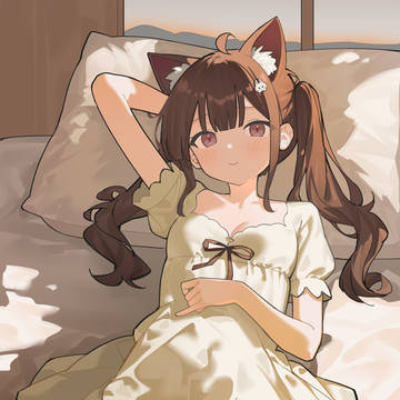 girl, original works, cat ears / 无题