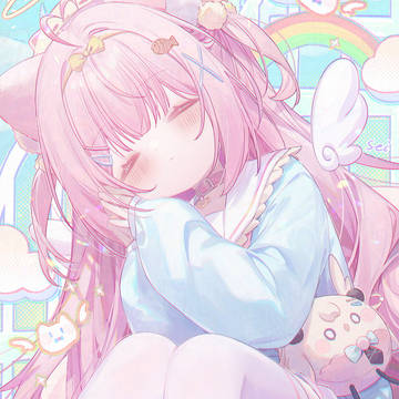 pink hair, girl / 无题 / April 28th, 2025