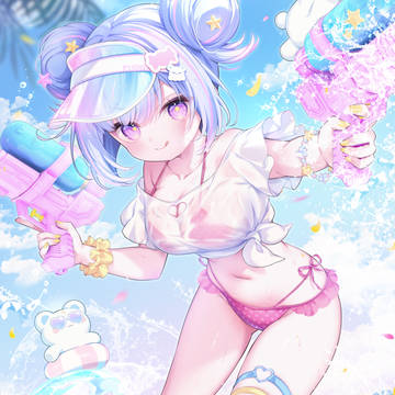 virtual YouTuber, virtual YouTuber, swimsuit / AMERU Splash
