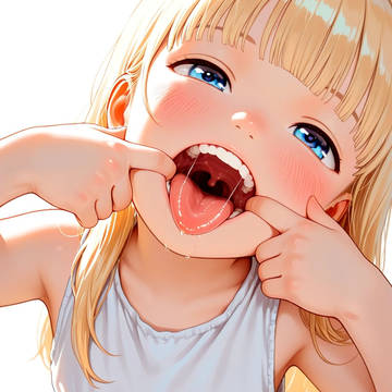 loli, tongue, saliva / おくち