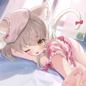 pixivHalloweenEffect, loli, young girl / 是刚睡醒的逍遥猫猫