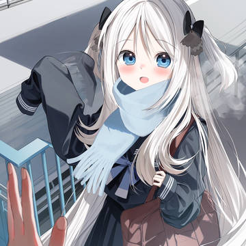 original, girl, sailor uniform / おはよ