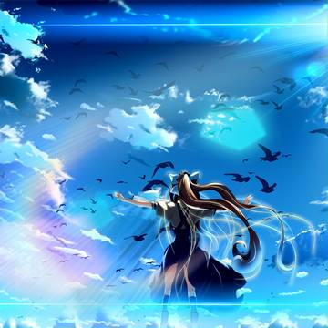beautiful, kamio misuzu, background / 鳥の詩