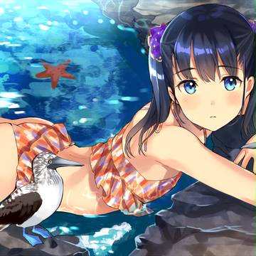 original, girl, swimsuit / 夏のマーメイド