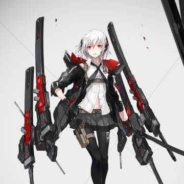 original, Heavily Armed High School Girls, black tights / Ver.2.0 -肆-