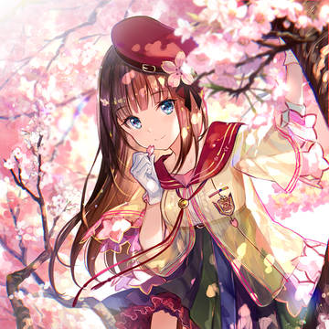 original, sakura, sunlight through trees / 桜と木漏れ日