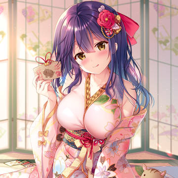 original, girl, breasts / あけましておめでとうございます！