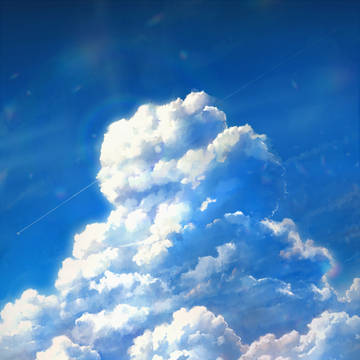 original, sky, blue sky / 8/31　-晴れ模様-