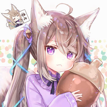 cat ears, original, fox ears / どんぐりとねんねするのです