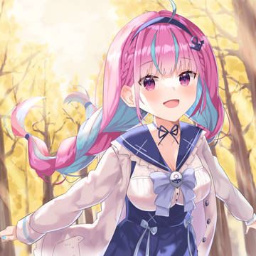 girl, fan work, virtual YouTuber / 秋と新衣装