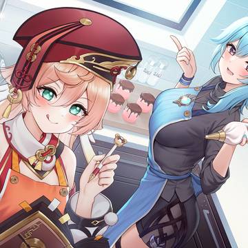Genshin Impact, GenshinImpact, Eula / エウルアと煙緋のお菓子教室
