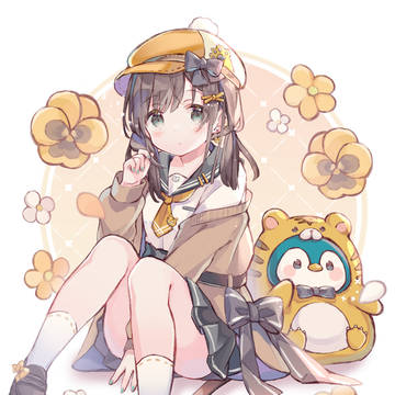 original, girl, sailor uniform / 虎カラー