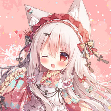 Japanese lolita, animal ears, created by the original author / ヒガンバナちゃん