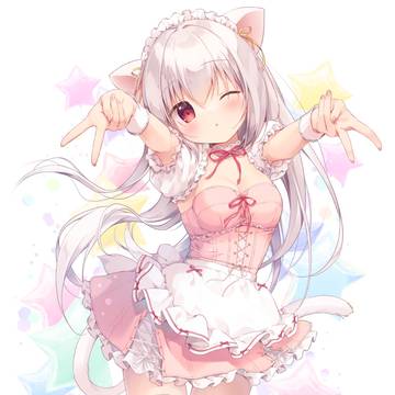 original, cat girl, idol / ファンサ♡